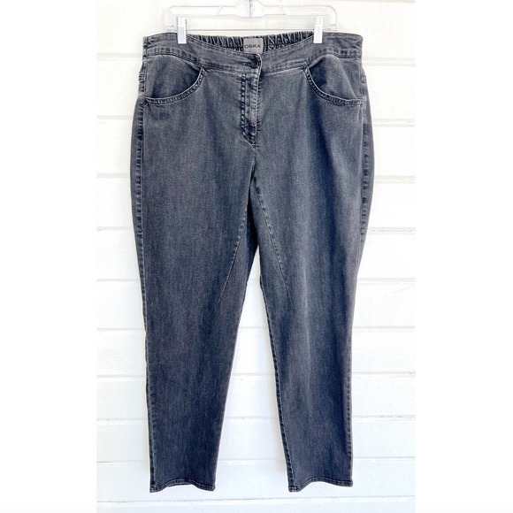 OSKA Stretch Denim Tapered Jeans in Dark Gray - 4 (US 12/14) - Picture 1 of 11